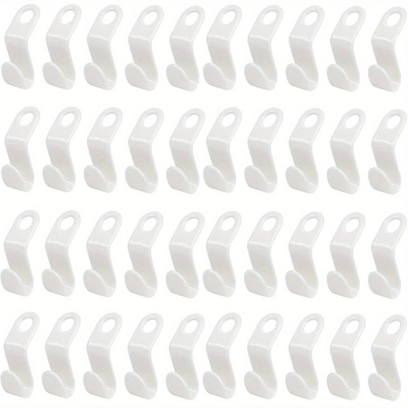 Plastic Clothes Hanger Connector Stackable Hook, Space Saving