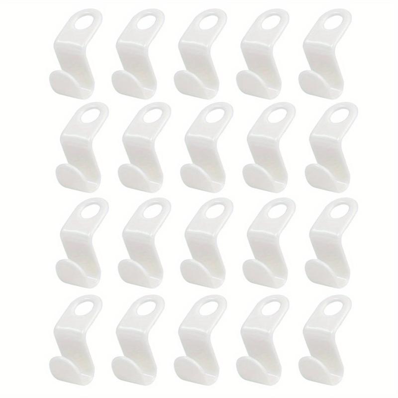 Plastic Clothes Hanger Connector Stackable Hook, Space Saving