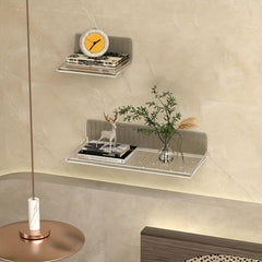 Clear Self-Adhesive Floating Shelves for Cosmetics Lipstick