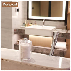 Acrylic Cosmetic Pads Storage Rack - Large Capacity Qtip Holder