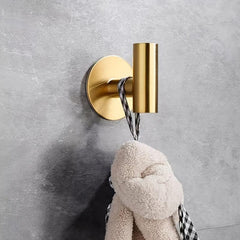 2pcs Adhesive Towel Hooks Stainless Steel Heavy Duty Waterproof Hooks