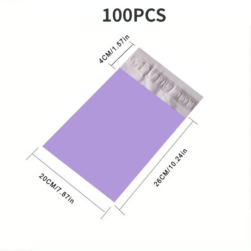 50pcs Purple Mailer Bags Self Seal Mailing Envelope Packaging