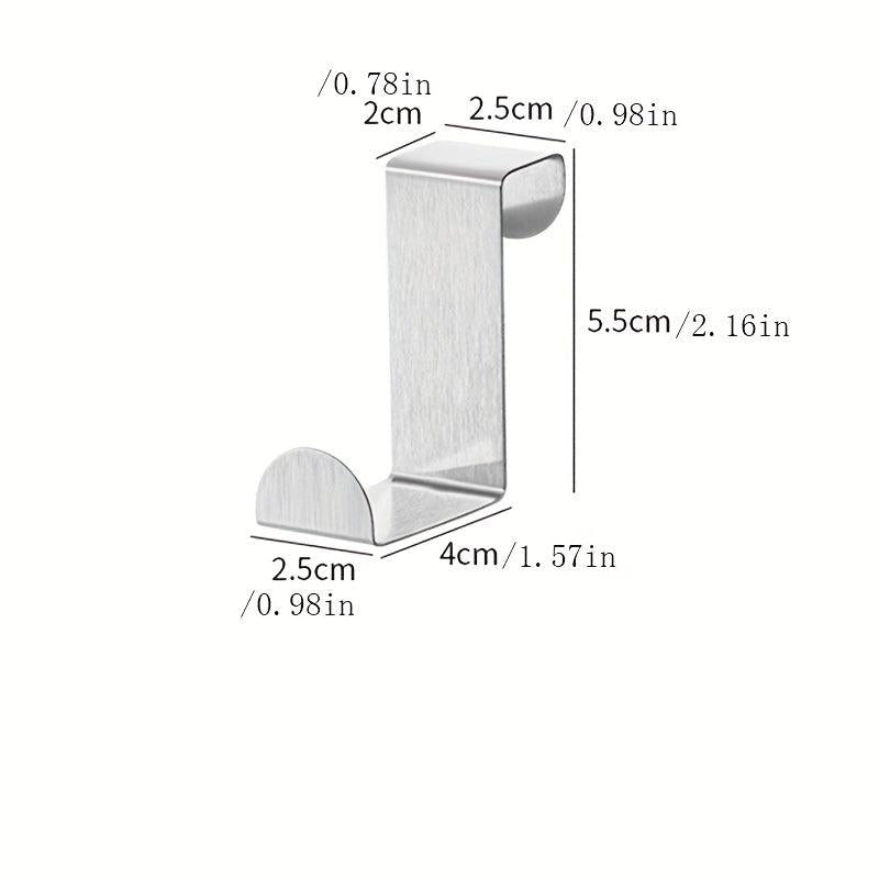 3pcs Shaped Hooks Door Back Hooks Household Traceless Coat Hanging Rack