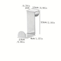 3pcs Shaped Hooks Door Back Hooks Household Traceless Coat Hanging Rack