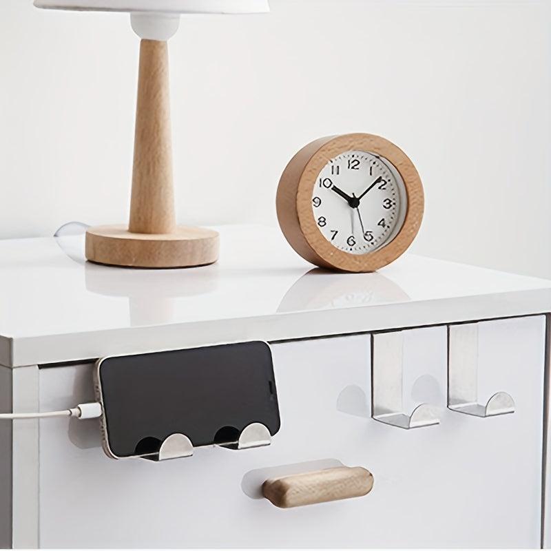 3pcs Shaped Hooks Door Back Hooks Household Traceless Coat Hanging Rack