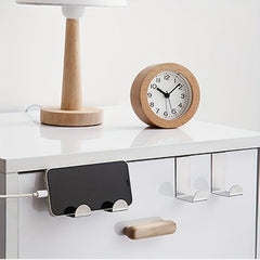 3pcs Shaped Hooks Door Back Hooks Household Traceless Coat Hanging Rack