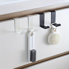 3pcs Shaped Hooks Door Back Hooks Household Traceless Coat Hanging Rack