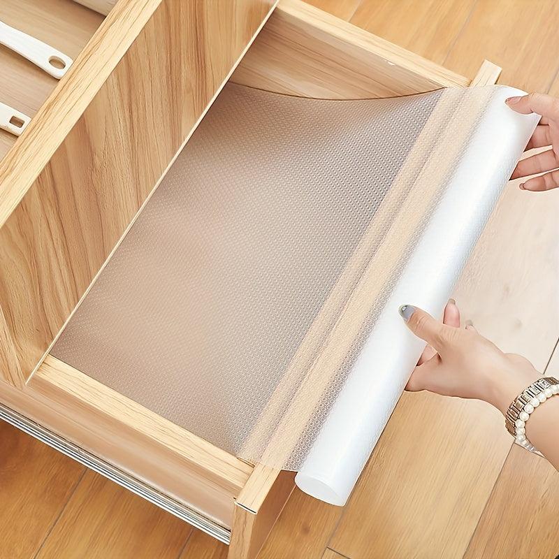 Waterproof Non Slip Pad for Cupboards Drawers Cuttable Liner for Closets