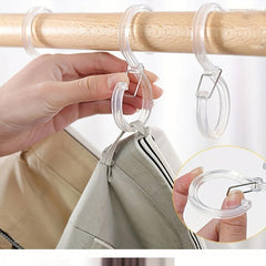 3pcs S Hook Lock Buckle Hanging Clothes Hook