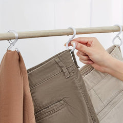 3pcs S Hook Lock Buckle Hanging Clothes Hook