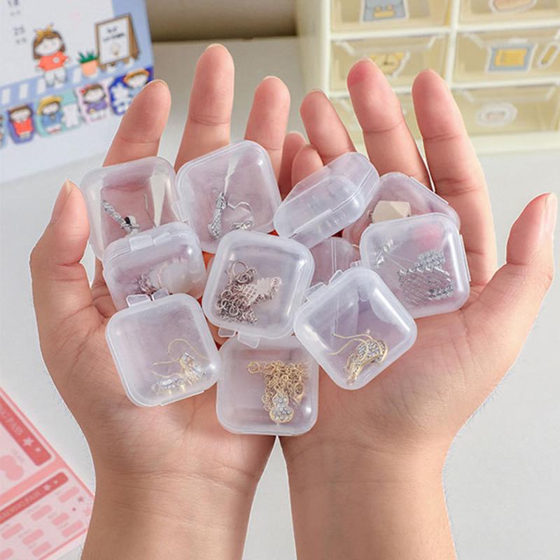 10pcs Clear Jewelry Boxes - Ideal for Gifting