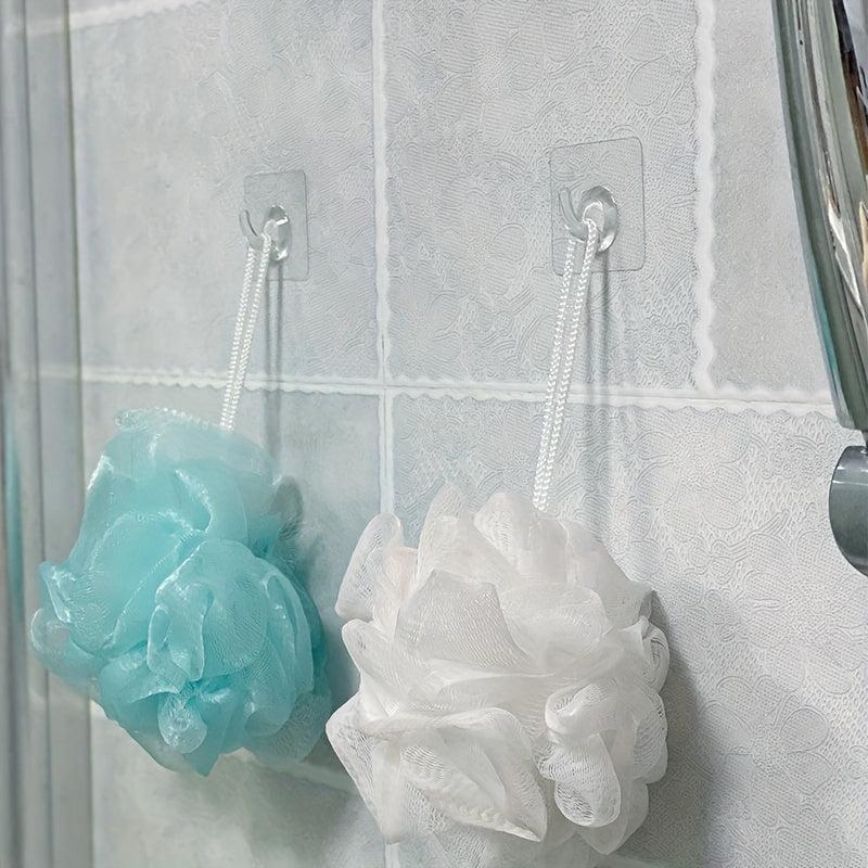 Plastic Transparent Self Adhesive Hook Punch for Room Wall Door Cabinet