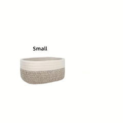 Large Woven Basket Storage Organizer for Snacks Toys Clothes