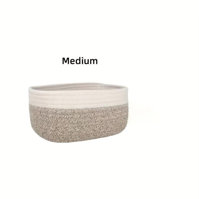 Large Woven Basket Storage Organizer for Snacks Toys Clothes