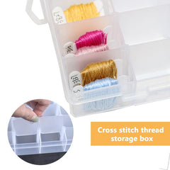 Large 36 Grids Craft Storage Box Adjustable with Lid