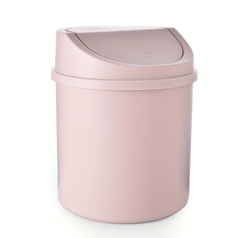 Desktop Small Trash Can Mini Plastic Garbage Can with Lid