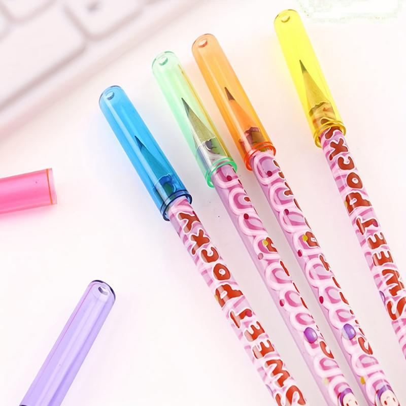 10pcs Pencil Cap Protective Cover Transparent Special Material Upgrade