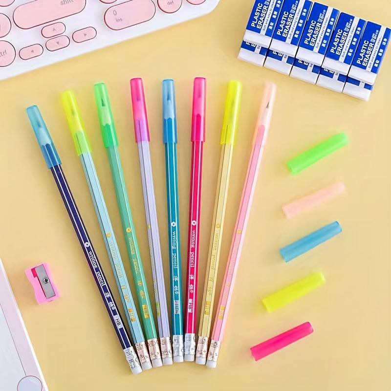 10pcs Pencil Cap Protective Cover Transparent Special Material Upgrade