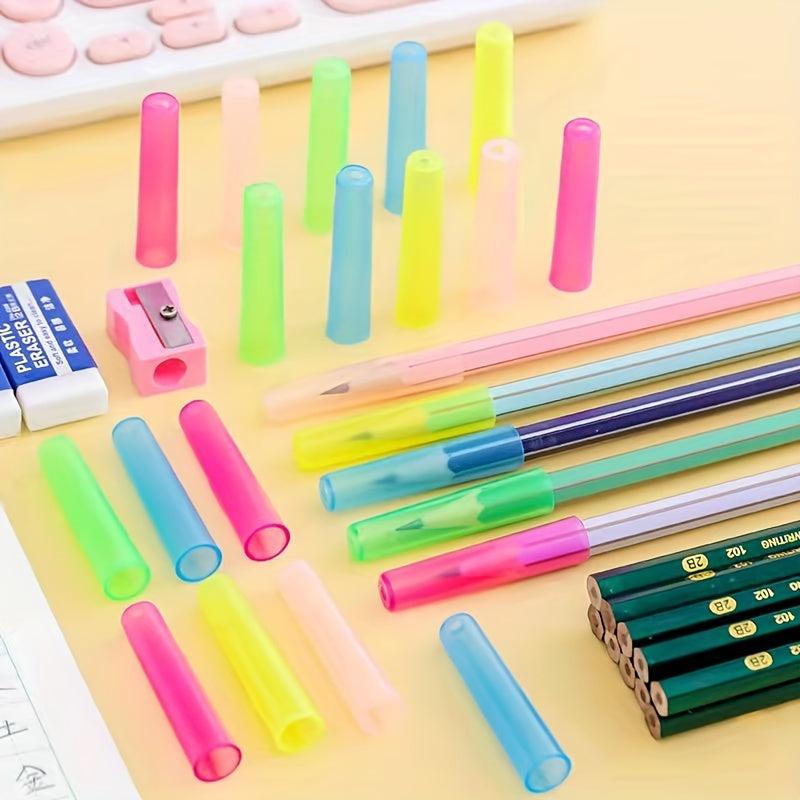 10pcs Pencil Cap Protective Cover Transparent Special Material Upgrade