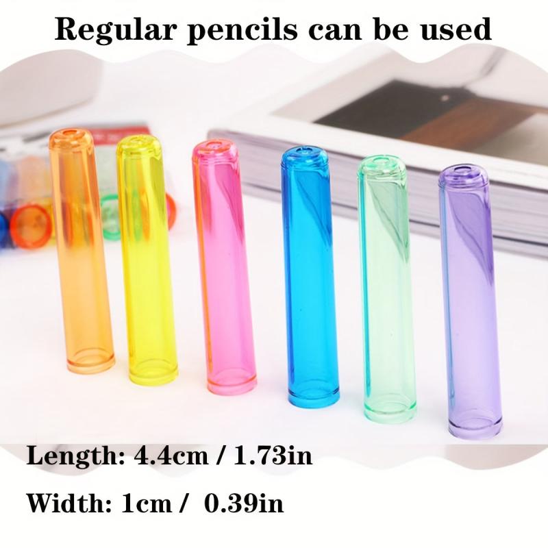 10pcs Pencil Cap Protective Cover Transparent Special Material Upgrade
