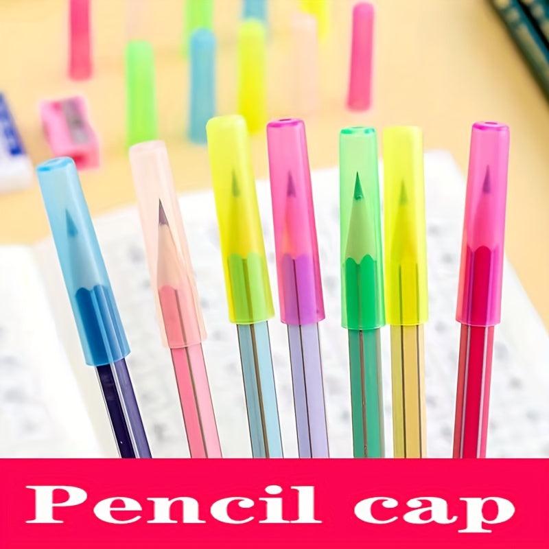 10pcs Pencil Cap Protective Cover Transparent Special Material Upgrade