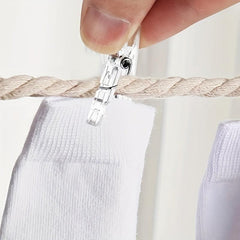 30 50pcs Mini Transparent Plastic Clip Spring Clip Hook String Light Clothes