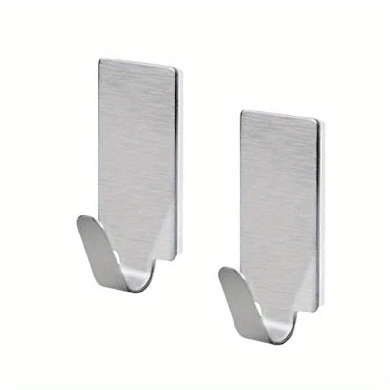 5pcs Stainless Steel Single Hooks Household Adhesive Wall Hook