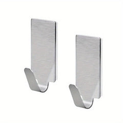 5pcs Stainless Steel Single Hooks Household Adhesive Wall Hook