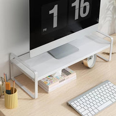 Monitor Stand Riser w/ Storage & Media Slot - Maximize Desk Space