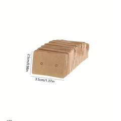 100pcs Earring Display Card Earring Holder Earring Jewelry Paper Card