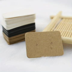 100pcs Earring Display Card Earring Holder Earring Jewelry Paper Card