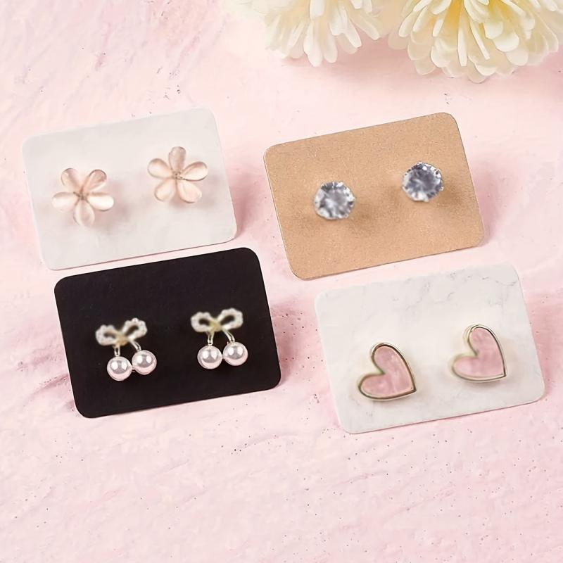 100pcs Earring Display Card Earring Holder Earring Jewelry Paper Card
