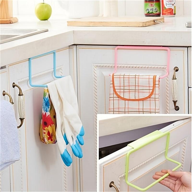 Over Door Rack Hanging Towel Bath Holder Bathroom Cupboard Organizer Storage
