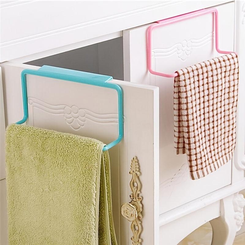 Over Door Rack Hanging Towel Bath Holder Bathroom Cupboard Organizer Storage