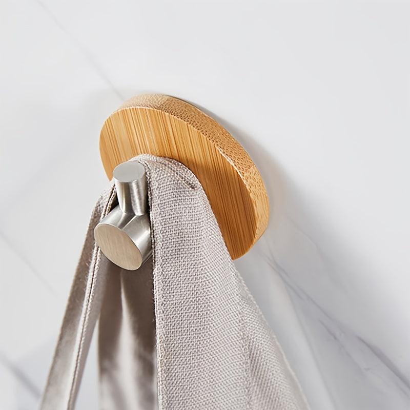 Bamboo Wall Hook Self Adhesive for Towel Hanging