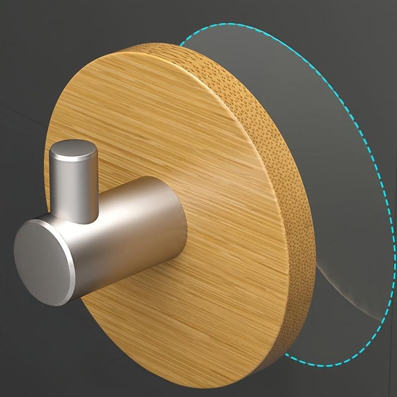 Bamboo Wall Hook Self Adhesive for Towel Hanging