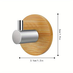 Bamboo Wall Hook Self Adhesive for Towel Hanging