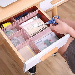 4pcs Adjustable Drawer Dividers for Closet and Office Supplies Organization