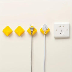2pcs Plug Hook Adhesive Wall Hook Kitchen Socket Holder