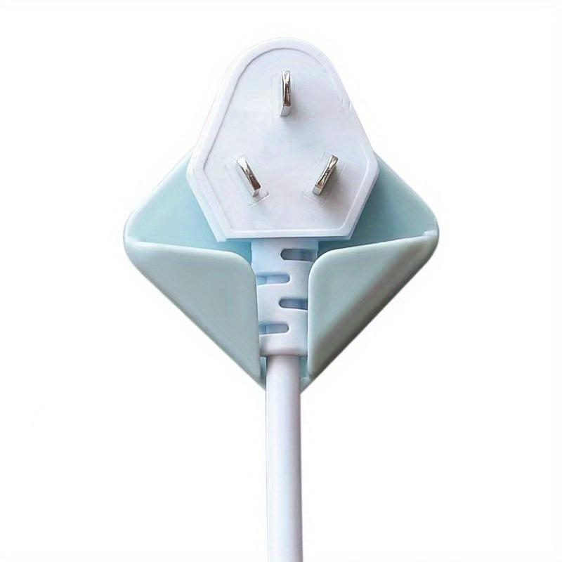 2pcs Plug Hook Adhesive Wall Hook Kitchen Socket Holder