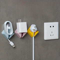 2pcs Plug Hook Adhesive Wall Hook Kitchen Socket Holder