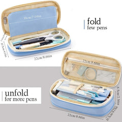 Big Capacity Pencil Pen Case Office College School Large Storage Bag Pouch