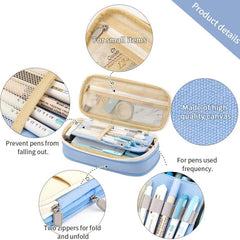 Big Capacity Pencil Pen Case Office College School Large Storage Bag Pouch