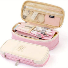 Big Capacity Pencil Pen Case Office College School Large Storage Bag Pouch