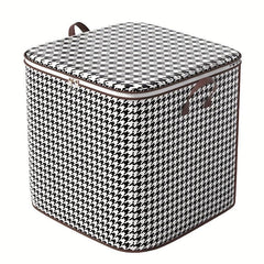 Non-woven Houndstooth Storage Bag Thickened Household Organizer