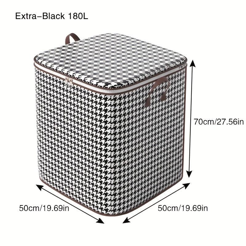 Non-woven Houndstooth Storage Bag Thickened Household Organizer