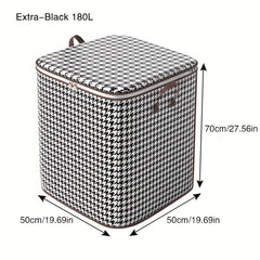 Non-woven Houndstooth Storage Bag Thickened Household Organizer