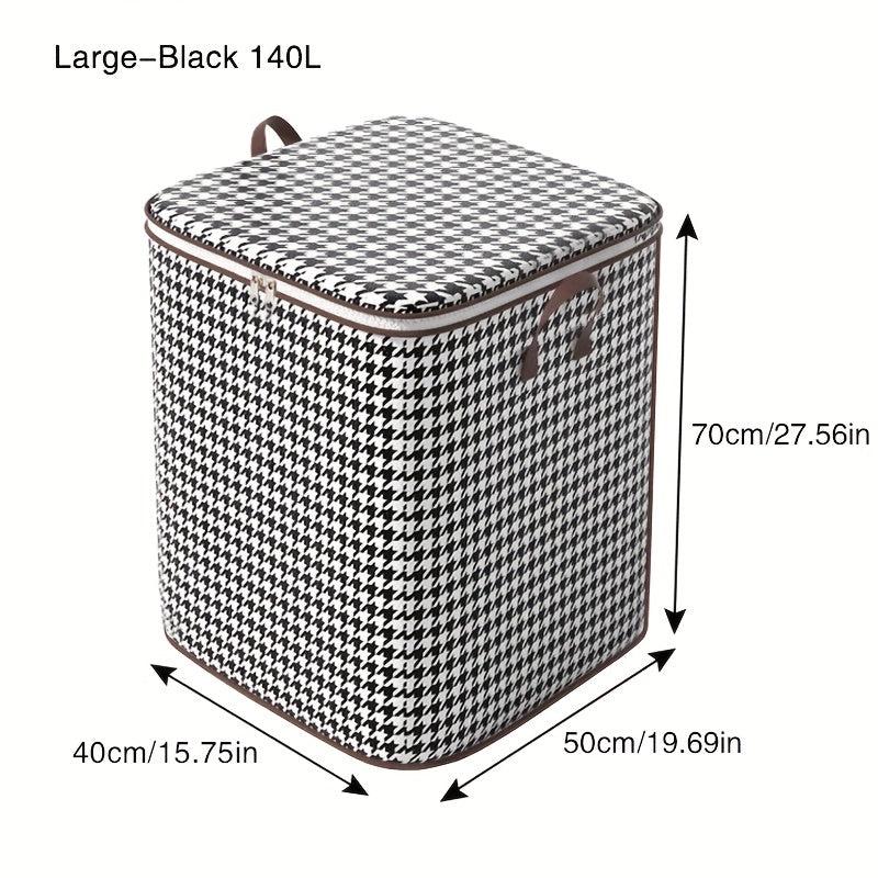 Non-woven Houndstooth Storage Bag Thickened Household Organizer