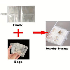 84 Grids Jewelry Storage Book Travel Organizer Bag