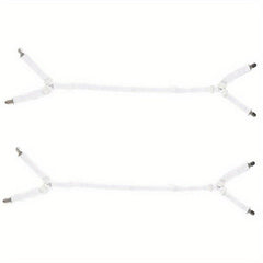 2pcs Sheet Fixer Adjustable Criss Cross Sheet Clip Elastic Sheet Strap